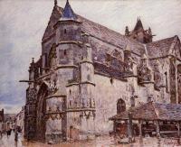 Sisley, Alfred - The Church at Moret, Rainy Morning